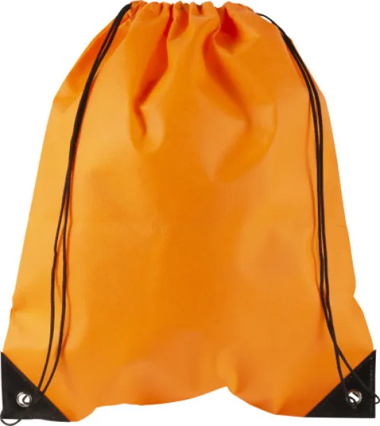 Nathalie Nonwoven (80 gr/m²) drawstring backpack orange