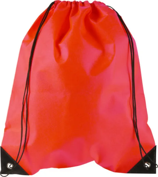 Nathalie Nonwoven (80 gr/m²) drawstring backpack red