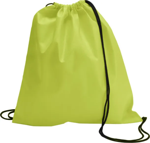 Nico Nonwoven (80 gr/m²) drawstring backpack lime