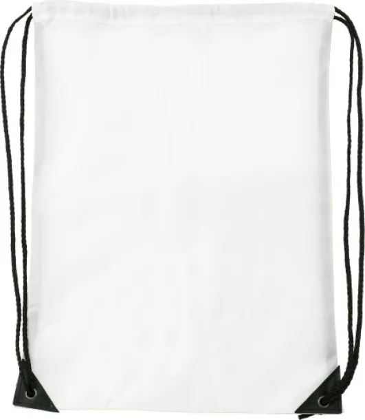 Steffi Polyester (210D) drawstring backpack Bijela