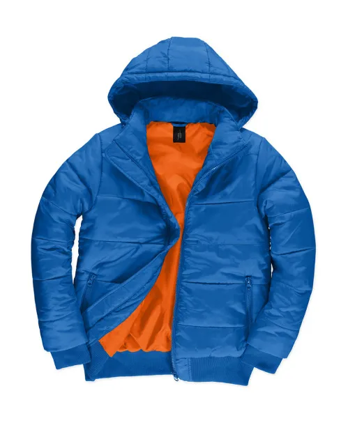  Superhood muška jakna - B&C Outerwear Kraljevski plava Neon Orange