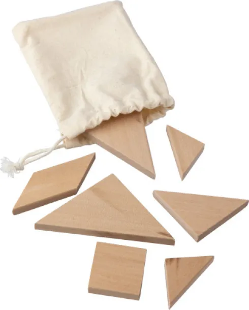 Ulrike Natural wooden tangram puzzle