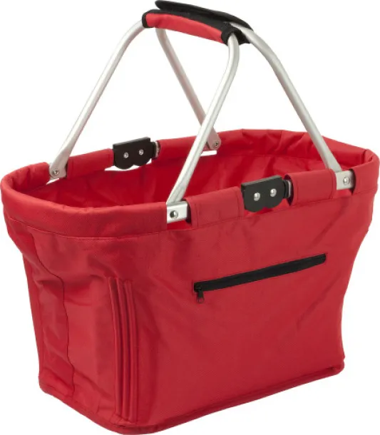 Nadine Polyester (600D) shopping bag red