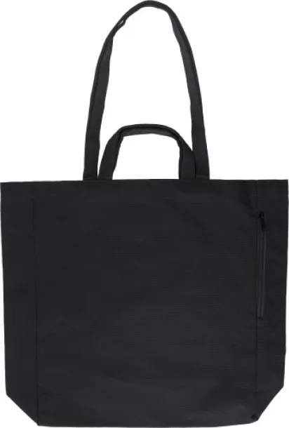 Bennett torba za kupovinu od recikliranog pamuka - 350 g/m² Crna