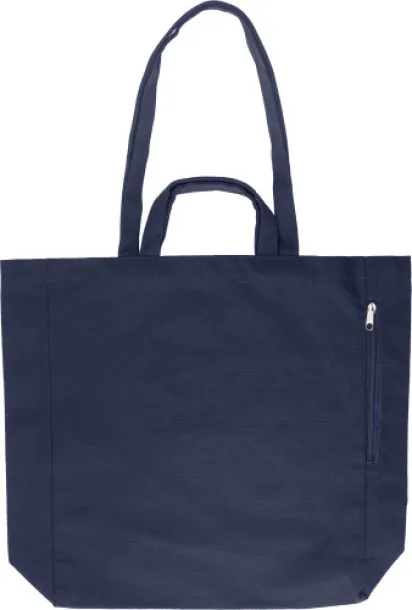 Bennett Recycled cotton shopping bag Plava