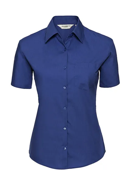  Ladies' Cotton Poplin Shirt - Russell  Aztec Blue