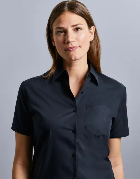  Ladies' Cotton Poplin Shirt - Russell Collection