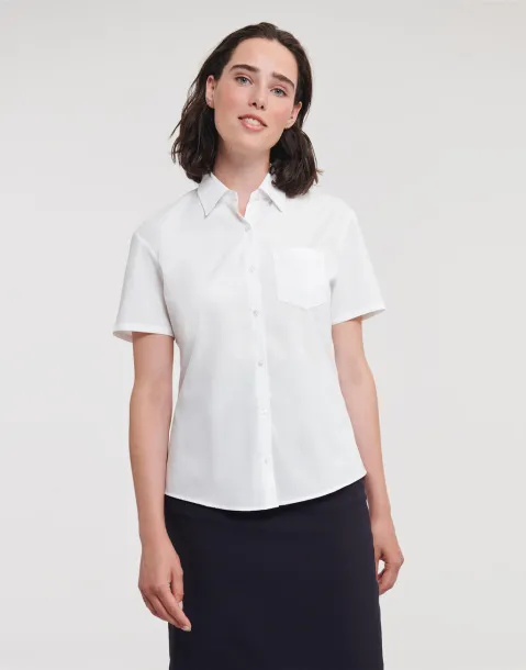  Ladies' Cotton Poplin Shirt - Russell Collection