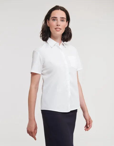  Ladies' Cotton Poplin Shirt - Russell Collection