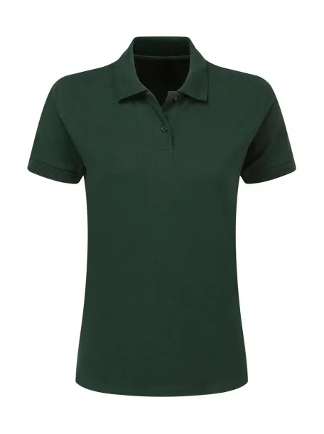  Ladies' Poly Cotton Polo - SG Bottle Green