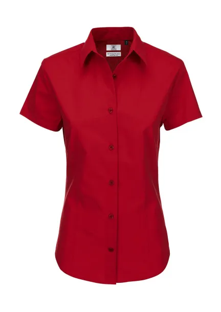  Ladies' Heritage Poplin Shirt - SWP44 - B&C Inspired Deep Red