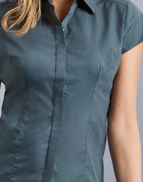  Ladies' Fitted Poplin Shirt - Russell 