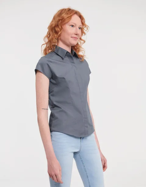  Ladies' Fitted Poplin Shirt - Russell 