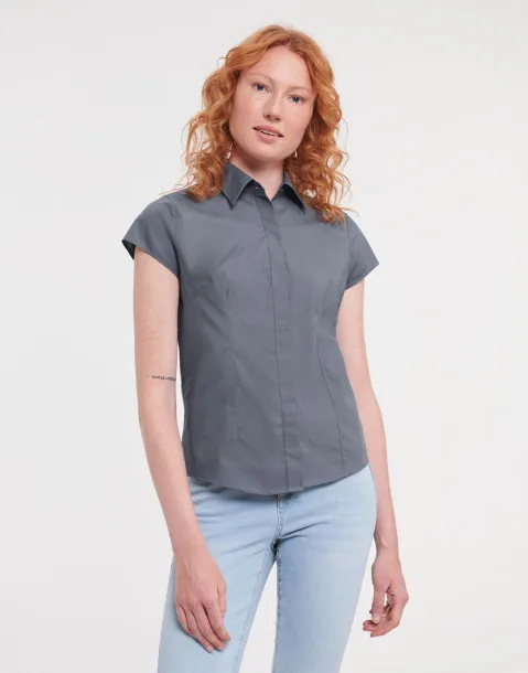  Ladies' Fitted Poplin Shirt - Russell 