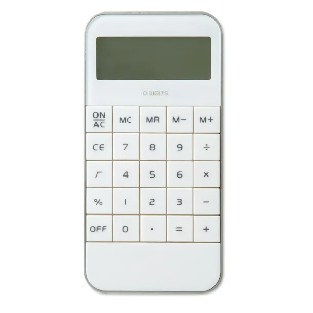 ZACK 10 digit display Calculator White