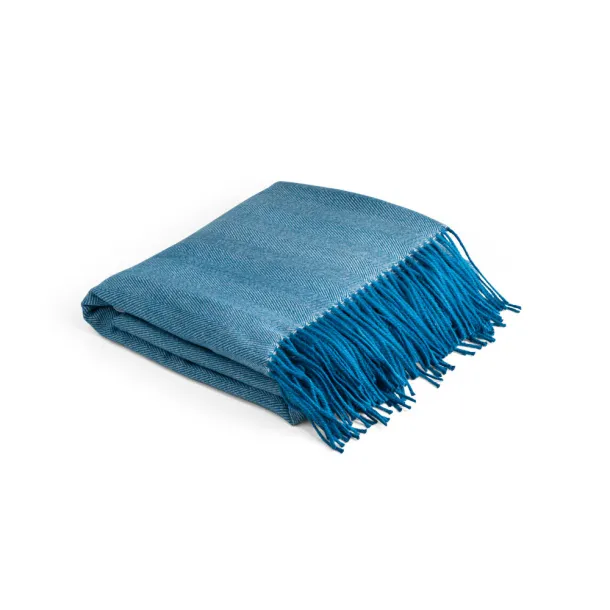 SMOOTH 100% acrylic blanket Blue