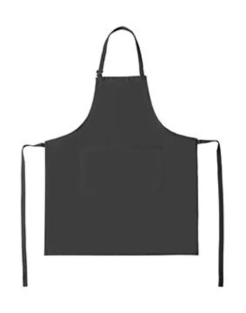  Lisbon 100% Cotton Bib Apron - SG Accessories - BISTRO (Ex JASSZ Bistro) Siva