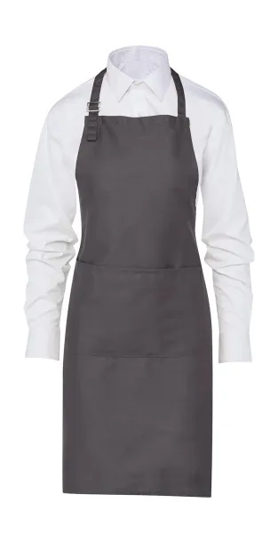  Lisbon 100% Cotton Bib Apron - SG Accessories - BISTRO (Ex JASSZ Bistro) Siva