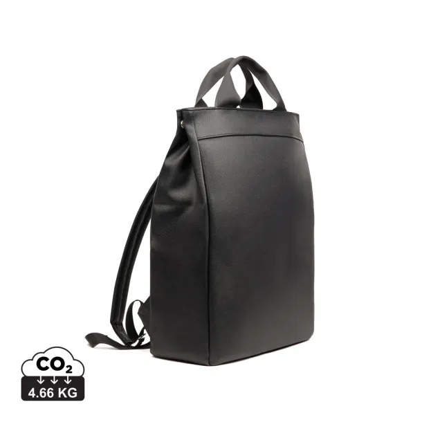  VINGA Bermond RCS recycled PU backpack - Vinga Black 