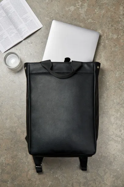  VINGA Bermond ruksak od RCS recikliranog PU-a, 15,6" - Vinga Crna