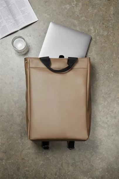  VINGA Bermond ruksak od RCS recikliranog PU-a, 15,6" - Vinga brown