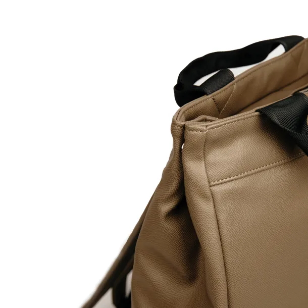  VINGA Bermond ruksak od RCS recikliranog PU-a, 15,6" - Vinga brown
