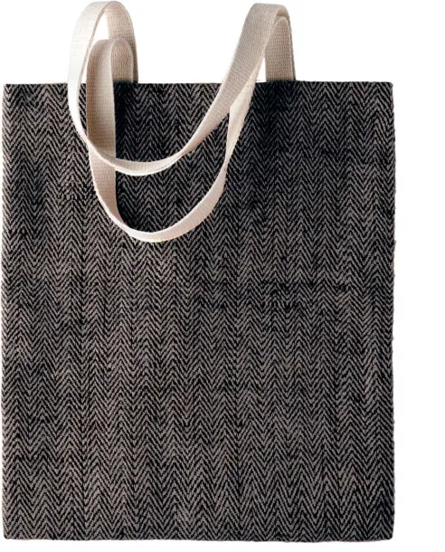  100% NATURAL YARN DYED JUTE BAG - Kimood Natural Black