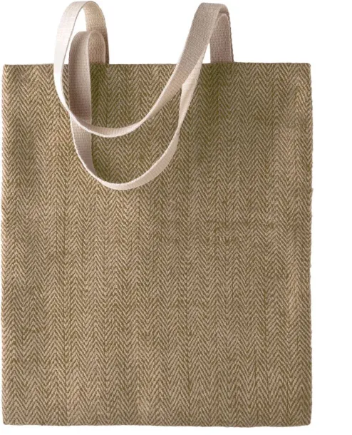  100% NATURAL YARN DYED JUTE BAG - Kimood Natural Military Green