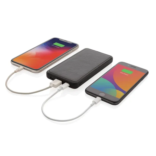  Tusca 10.000 mAh PU powerbank - XD Xclusive Black 