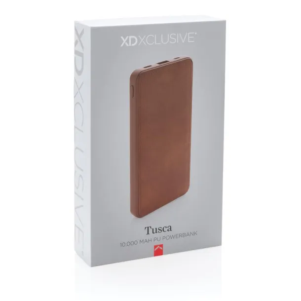  Tusca 10.000 mAh PU powerbank - XD Xclusive Brown