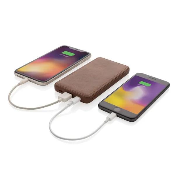  Tusca 10.000 mAh PU powerbank - XD Xclusive Brown