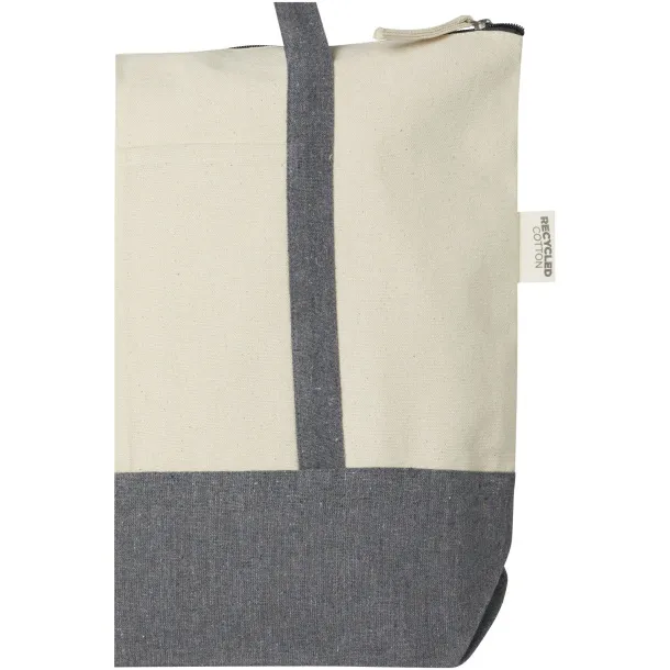 Repose 10L torba od recikliranog pamuka s patentnim zatvaračem 320 g/m² Prirodna Heather grey