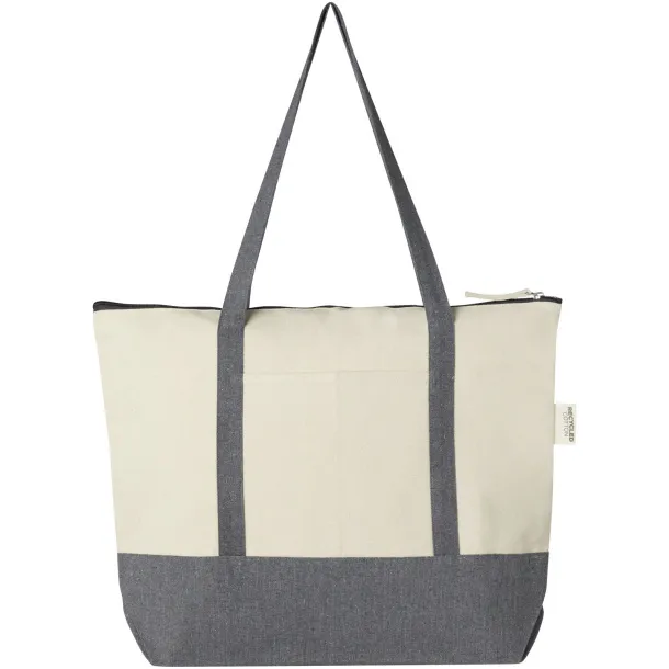 Repose 10L torba od recikliranog pamuka s patentnim zatvaračem 320 g/m² Prirodna Heather grey