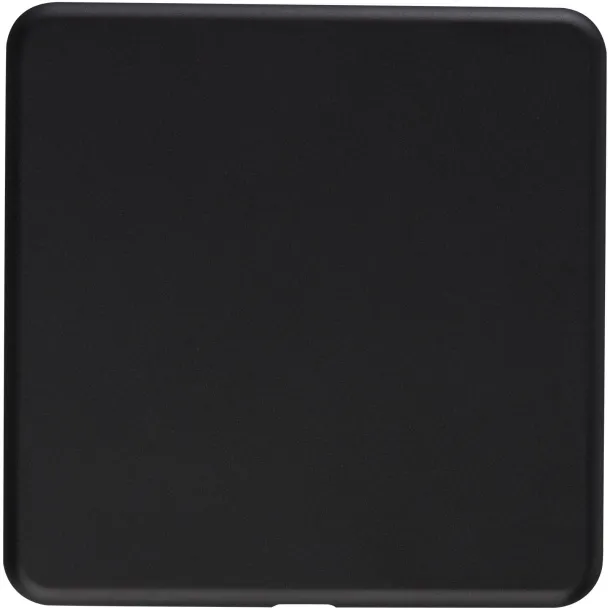 Loop 10W recycled plastic wireless charging pad - Avenue Solid black