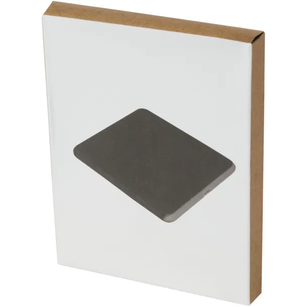 Loop 10W reciklirana plastična podloga za bežično punjenje Solid black