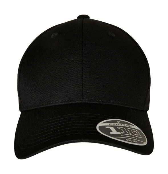  110 Curved Visor Snapback - Flexfit Black