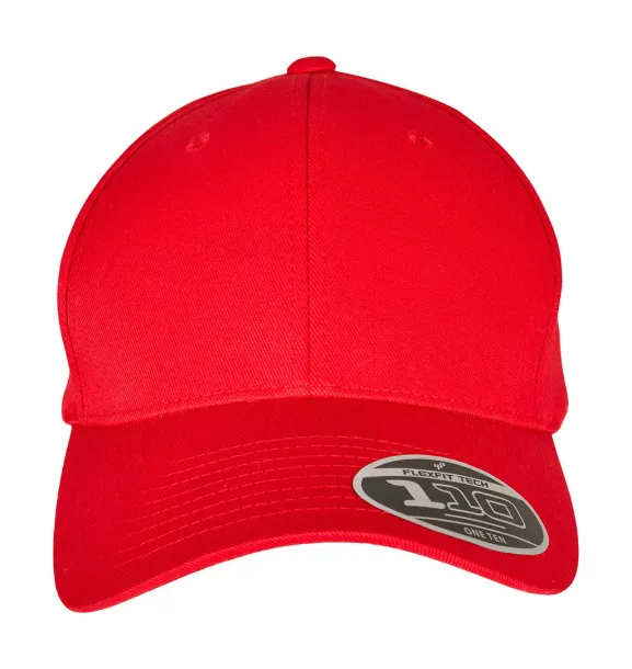  110 Curved Visor Snapback - Flexfit Crvena