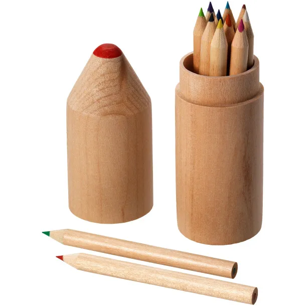 Bossy 12-piece coloured pencil set Natural