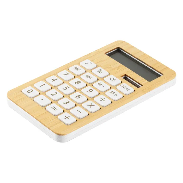 LOGIC Solar calculator, 12 digits Cream Bež