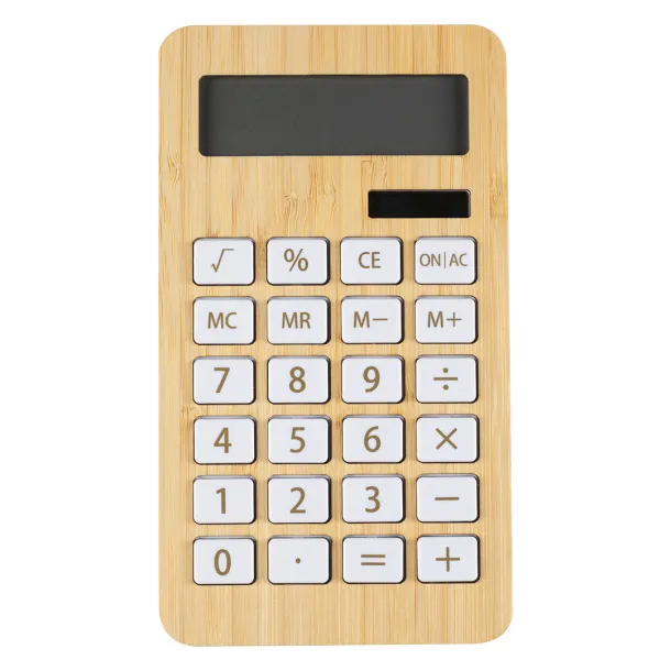 LOGIC Solar calculator, 12 digits Cream Bež