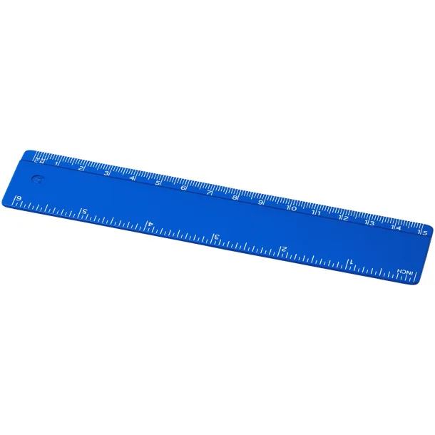 Refari 15 cm recycled plastic ruler Blue