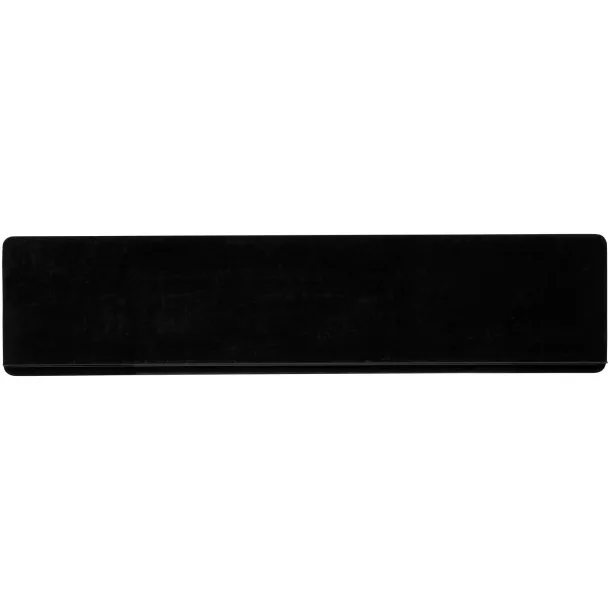 Refari 15 cm ravnalo od reciklirane plastike Solid black