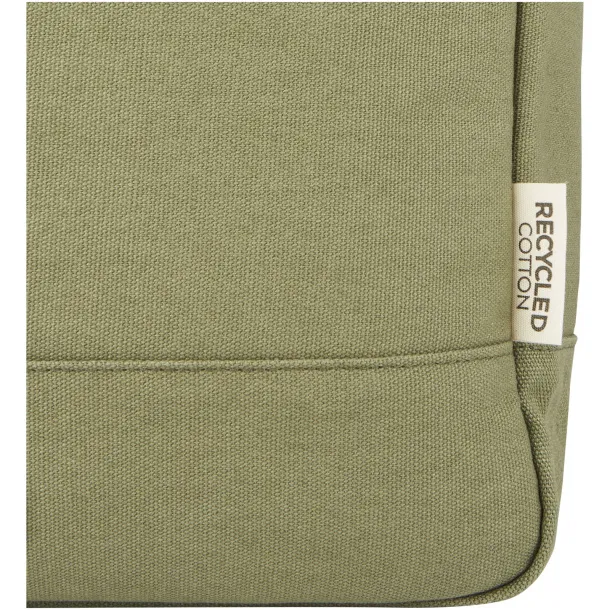 Joey 15” GRS recycled canvas rolltop laptop backpack 15L Maslinasta