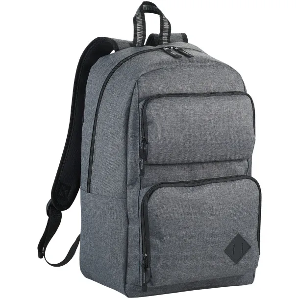 Graphite Deluxe 15" laptop backpack - Avenue Heather grey