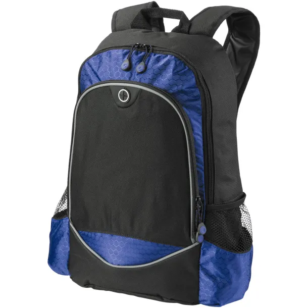 Benton 15" laptop backpack Solid black Royal blue