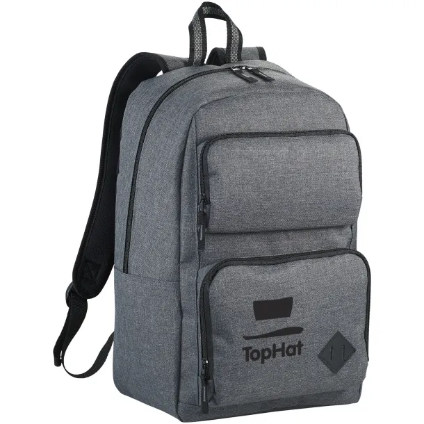 Graphite Deluxe 15" laptop backpack - Avenue Heather grey