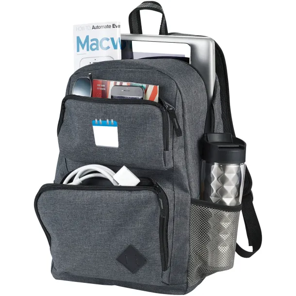 Graphite Deluxe 15" laptop backpack - Avenue Heather grey