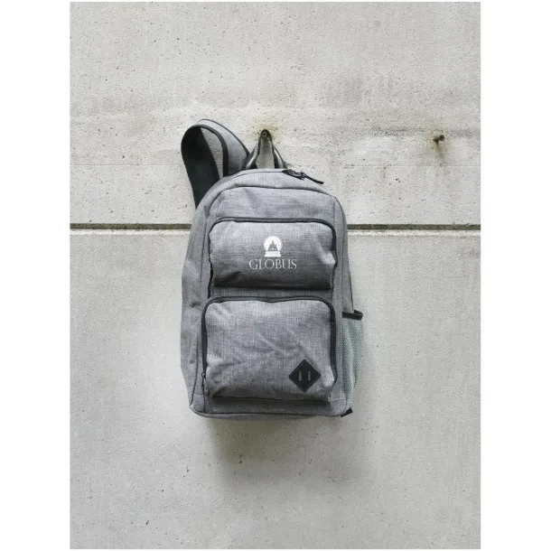 Graphite Deluxe 15" laptop backpack - Avenue Heather grey