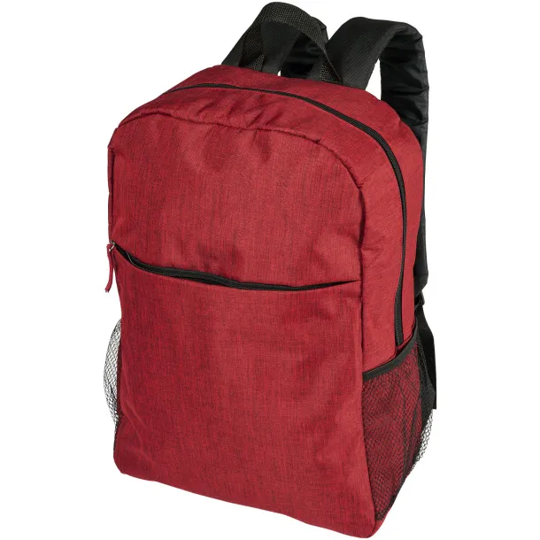 Hoss 15" laptop backpack Heather dark red