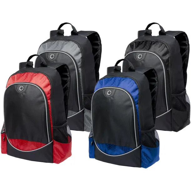 Benton 15" laptop backpack Solid black Royal blue